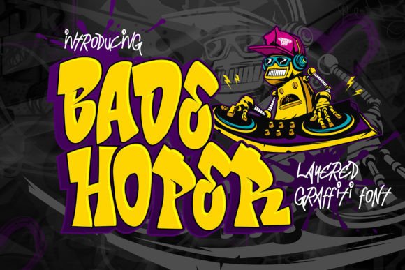 Bade Hoper: A Bold Display Font for Impactful Visual Marketing