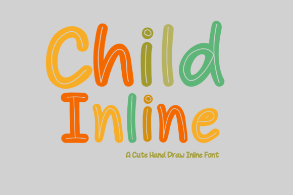 Child Inline: A Playful Display Font for Digital Elegance