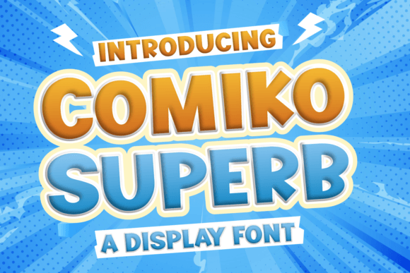 Comiko Superb: The Bold Display Font for Digital Creativity