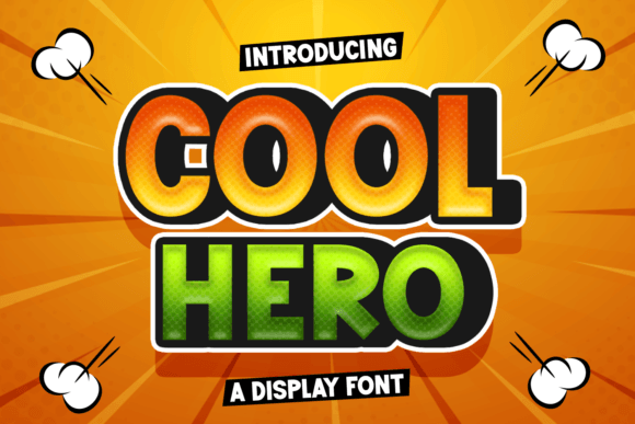 Cool Hero: A Bold Display Font for Distinctive Digital Design
