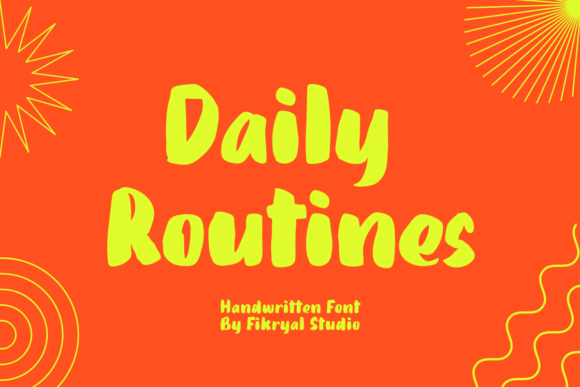 Daily Routines: A Handwritten Font for Digital Connection