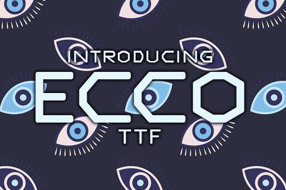 Ecco: A Sci-Fi Display Font for Modern Marketing Campaigns