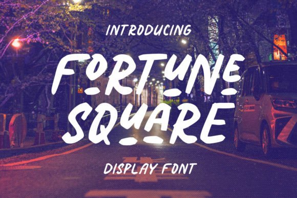Fortune Square: The Bold Display Font for Capturing Attention