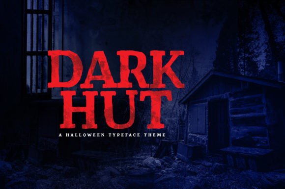 The Dark Hut Font: A Spooky Charm for Your Crafted Creations