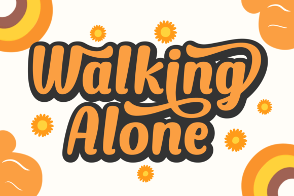 The Walking Alone Font for Bold Product Design